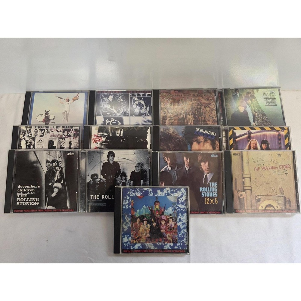 Rolling Stones 13 CD Lot Exile Sticky Fingers Beggars Banquet Satanic Majesties